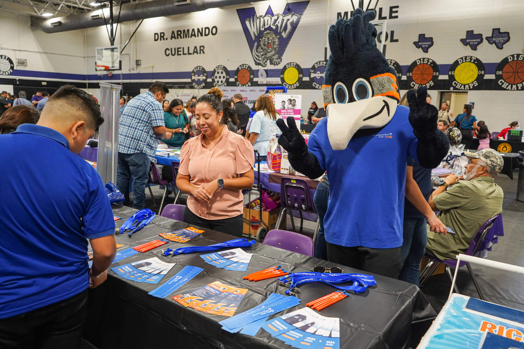 Rico was present at Weslaco ISD Back to School event! Texas National Bank